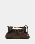 CLUTCH GABI CAMURÇA FENDI COM METAL OURO